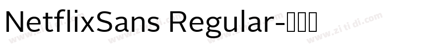 NetflixSans Regular字体转换